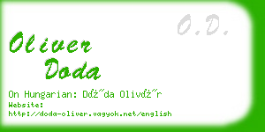 oliver doda business card